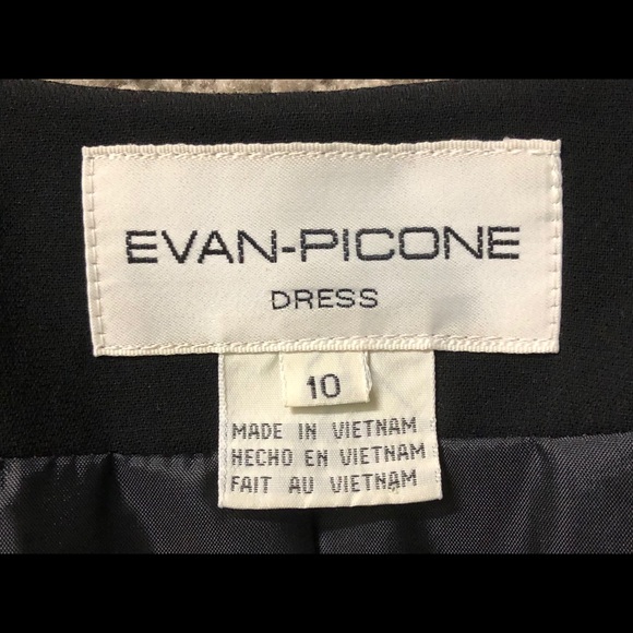 EVAN PICONE Party Blazer size 10 Rhinestones Decor Sleeves Black - Picture 12 of 13